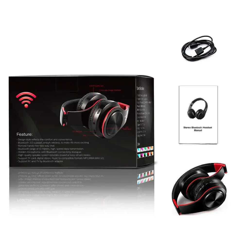 Headphones Bluetooth Headset Earphone Wireless Headphones Stereo Foldable Sport Earphone Microphone