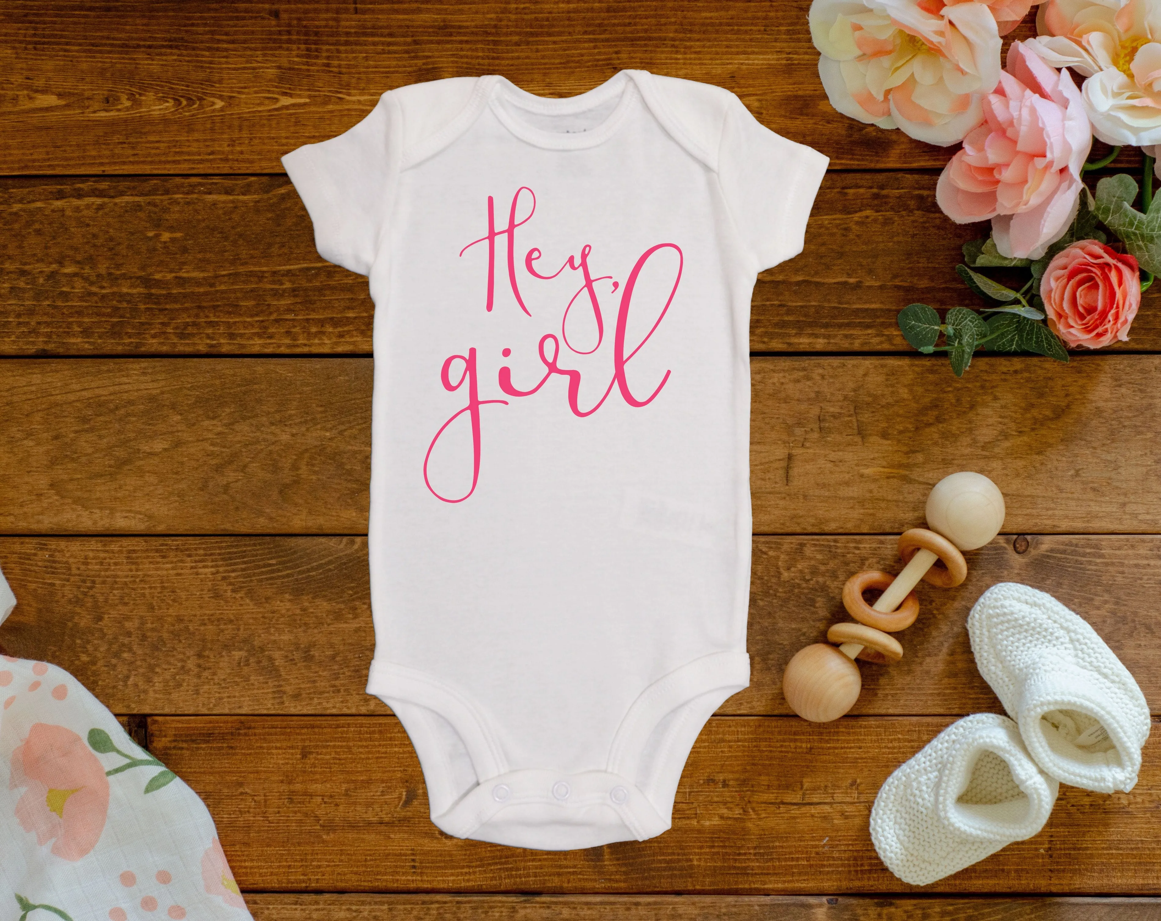 Hey Girl Reveal Onesie©/Bodysuit