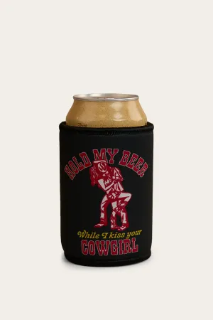 Hold My Beer Stubby Cooler - Black