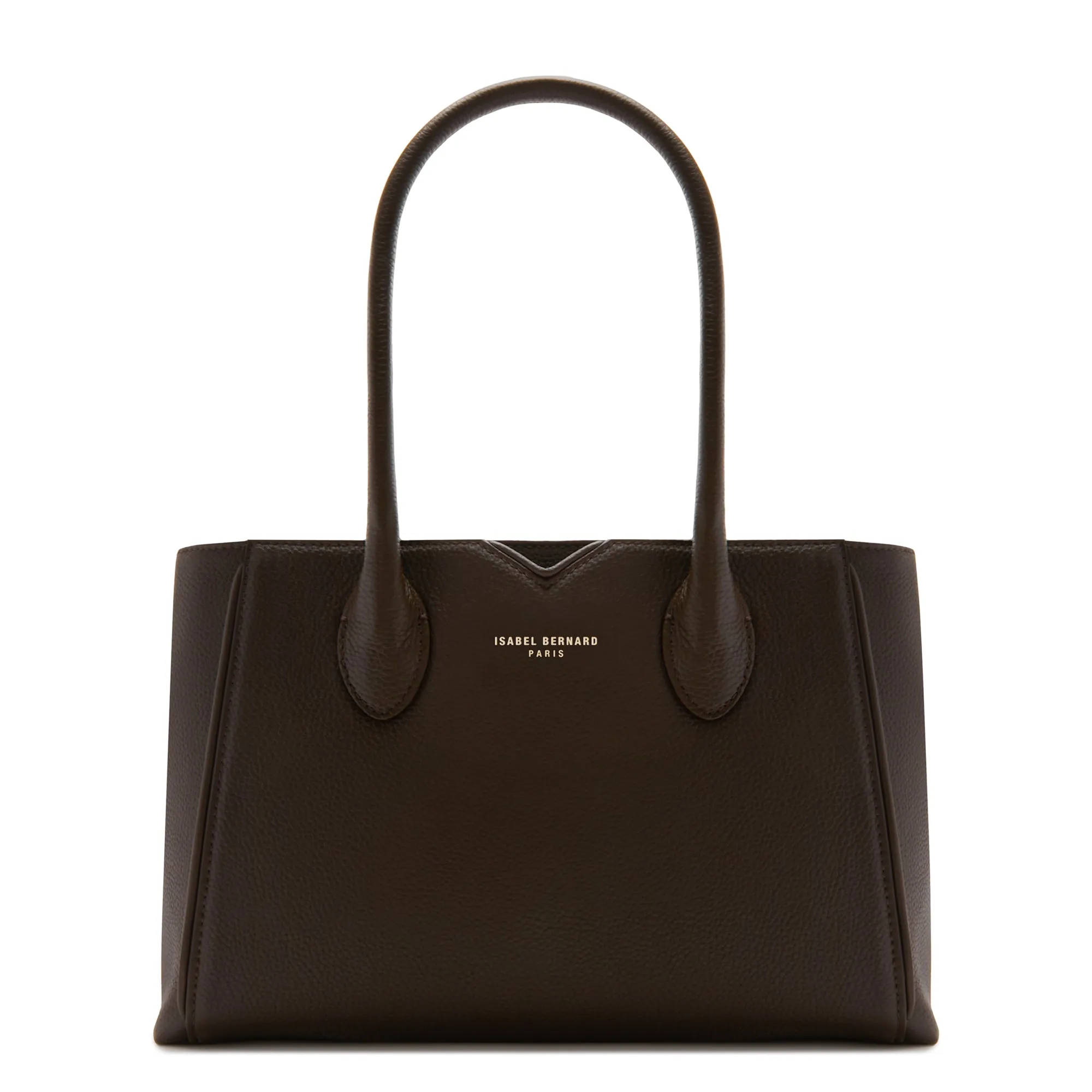 Honoré Cloe Midi brown calfskin leather handbag