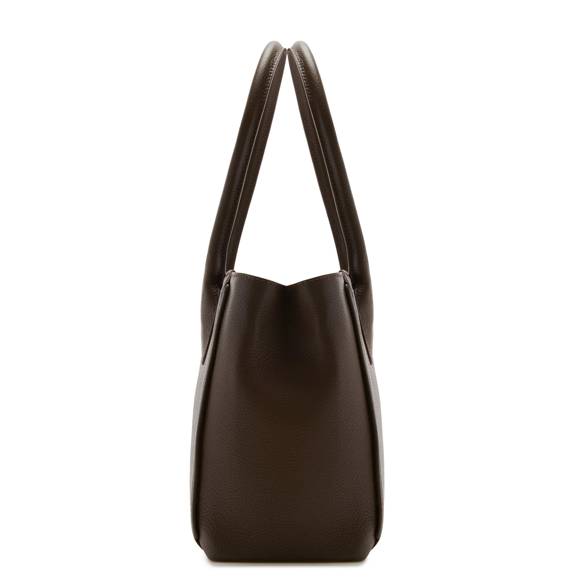 Honoré Cloe Midi brown calfskin leather handbag