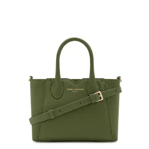 Honoré Cloe Mini green calfskin leather handbag