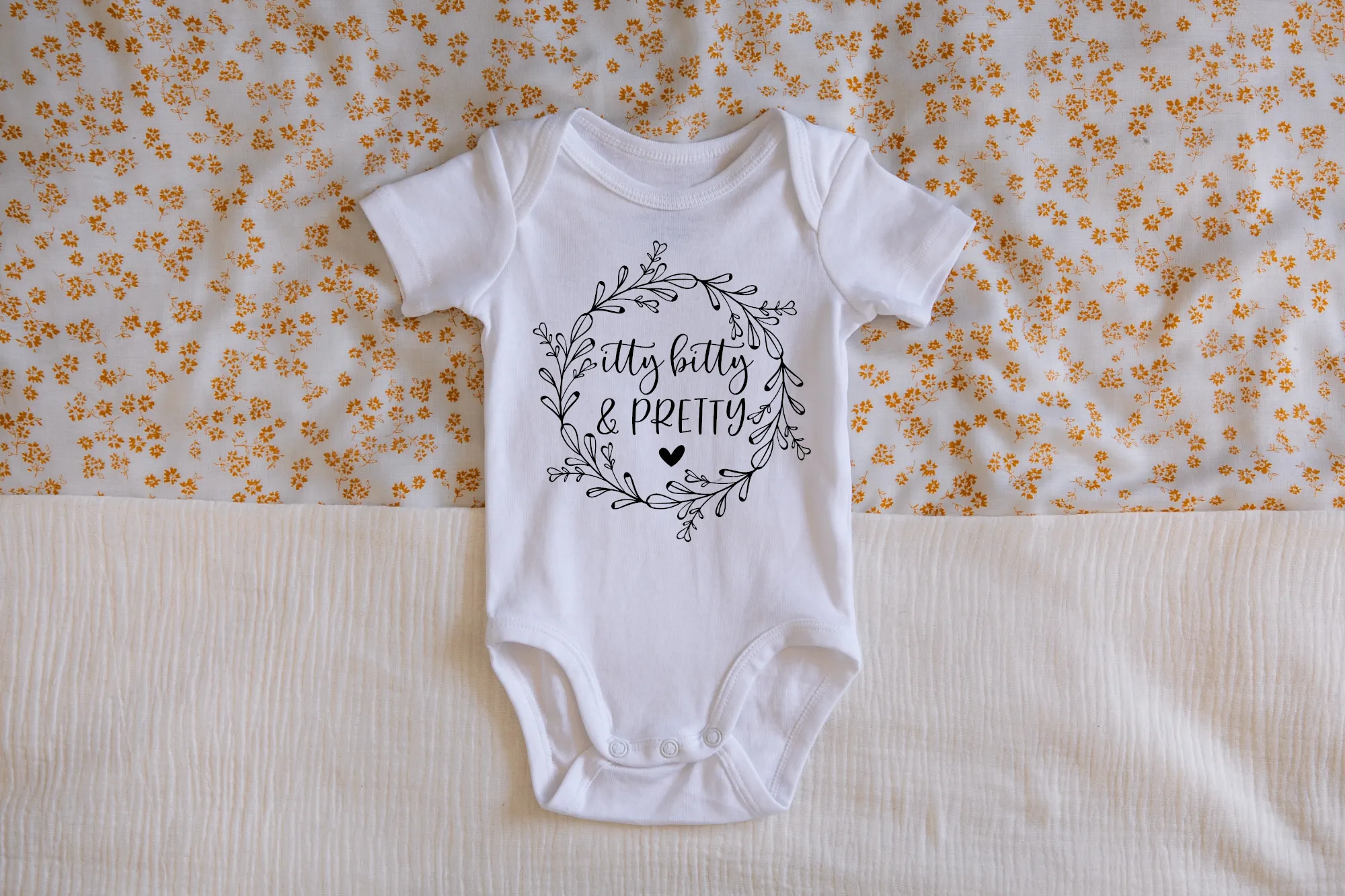 Itty Bitty and Pretty Gender & Baby Reveal Onesie