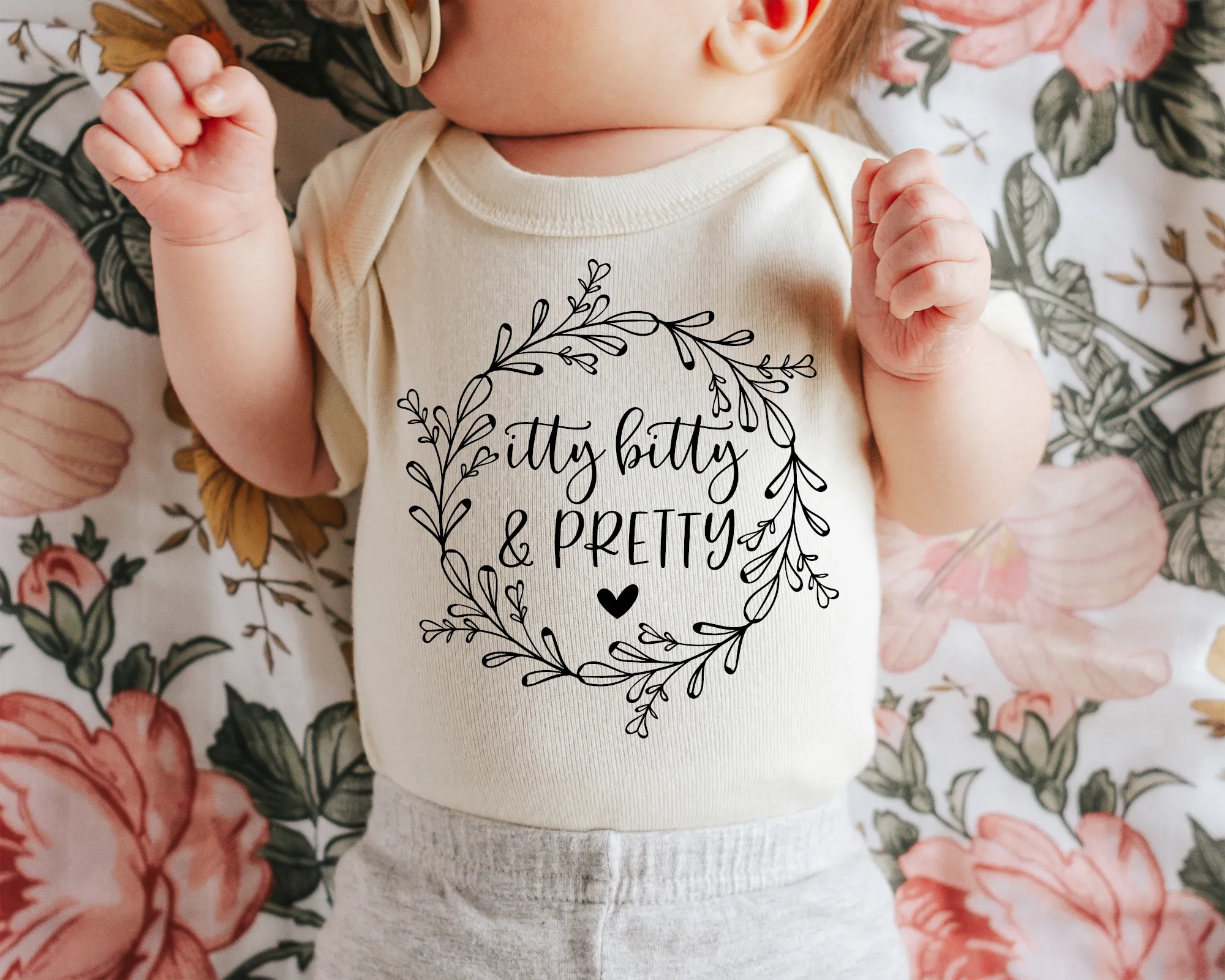 Itty Bitty and Pretty Gender & Baby Reveal Onesie