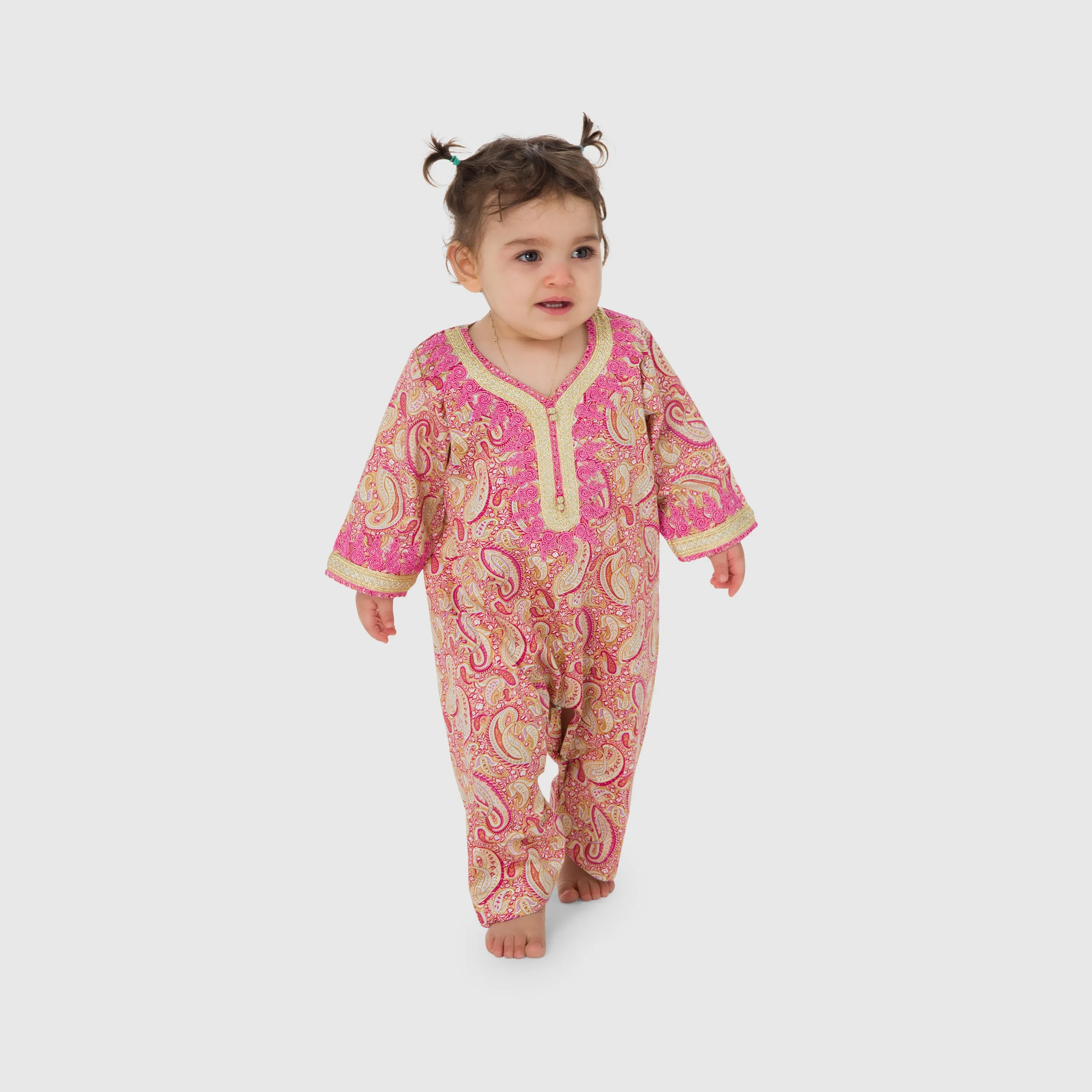 Jalabiya Onesie Ghaliya Paisleys Collection - Maroon