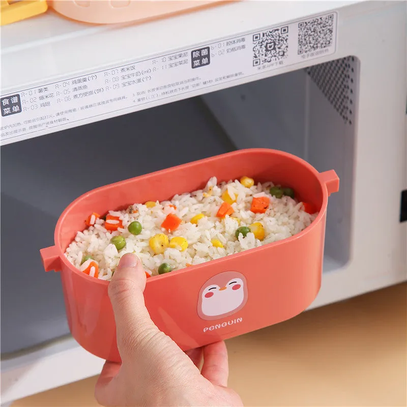 Kawaii Double Layers Bento Lunch Box - 950ml