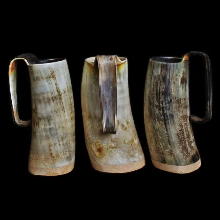 Large Horn Beer Mug