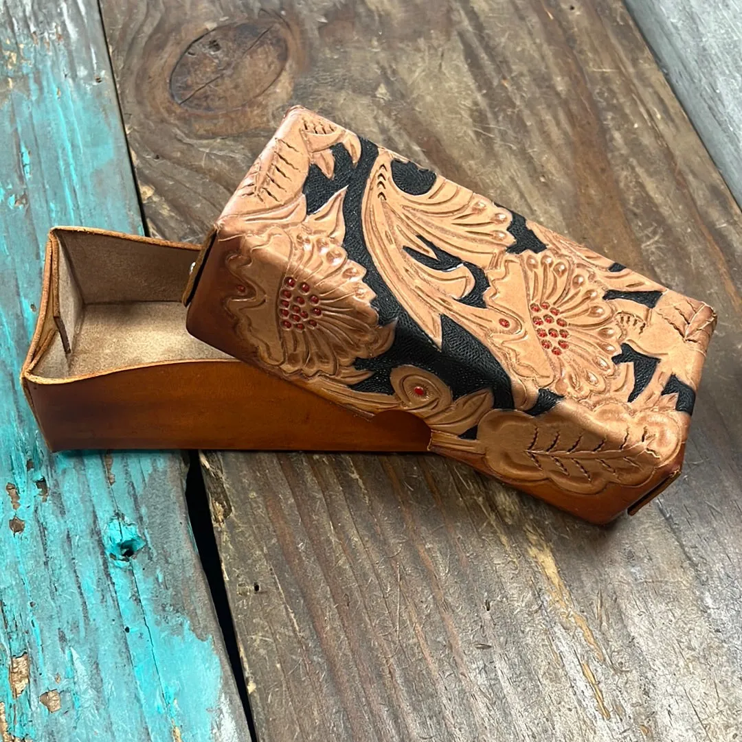 Leather Tooled Box (Multiple Sizes)