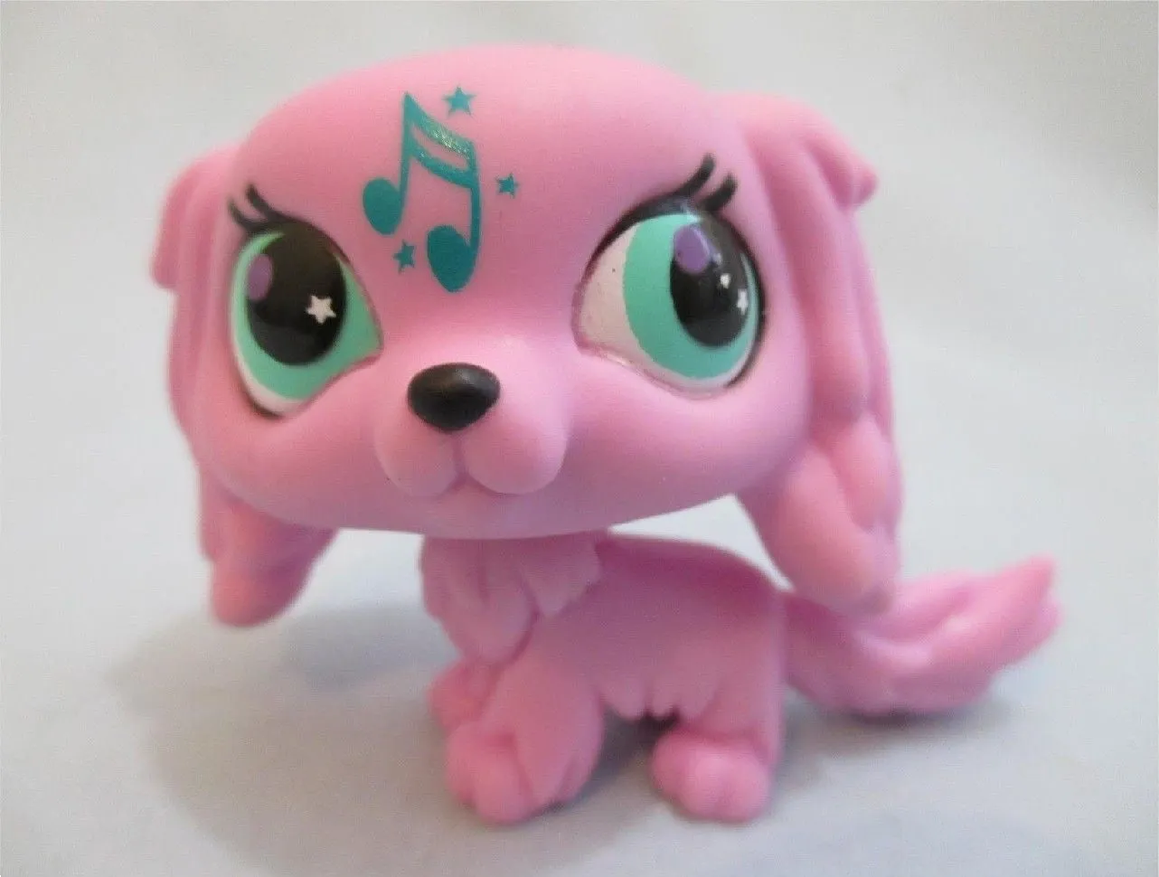 LIKE NEW Littlest Pet Shop Music Note King Charles Spaniel Dog 2880 Authentic AIK NOV21NP15