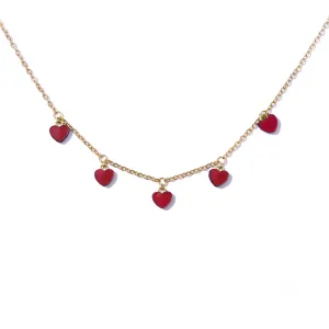 LOVE HEART . charm necklace