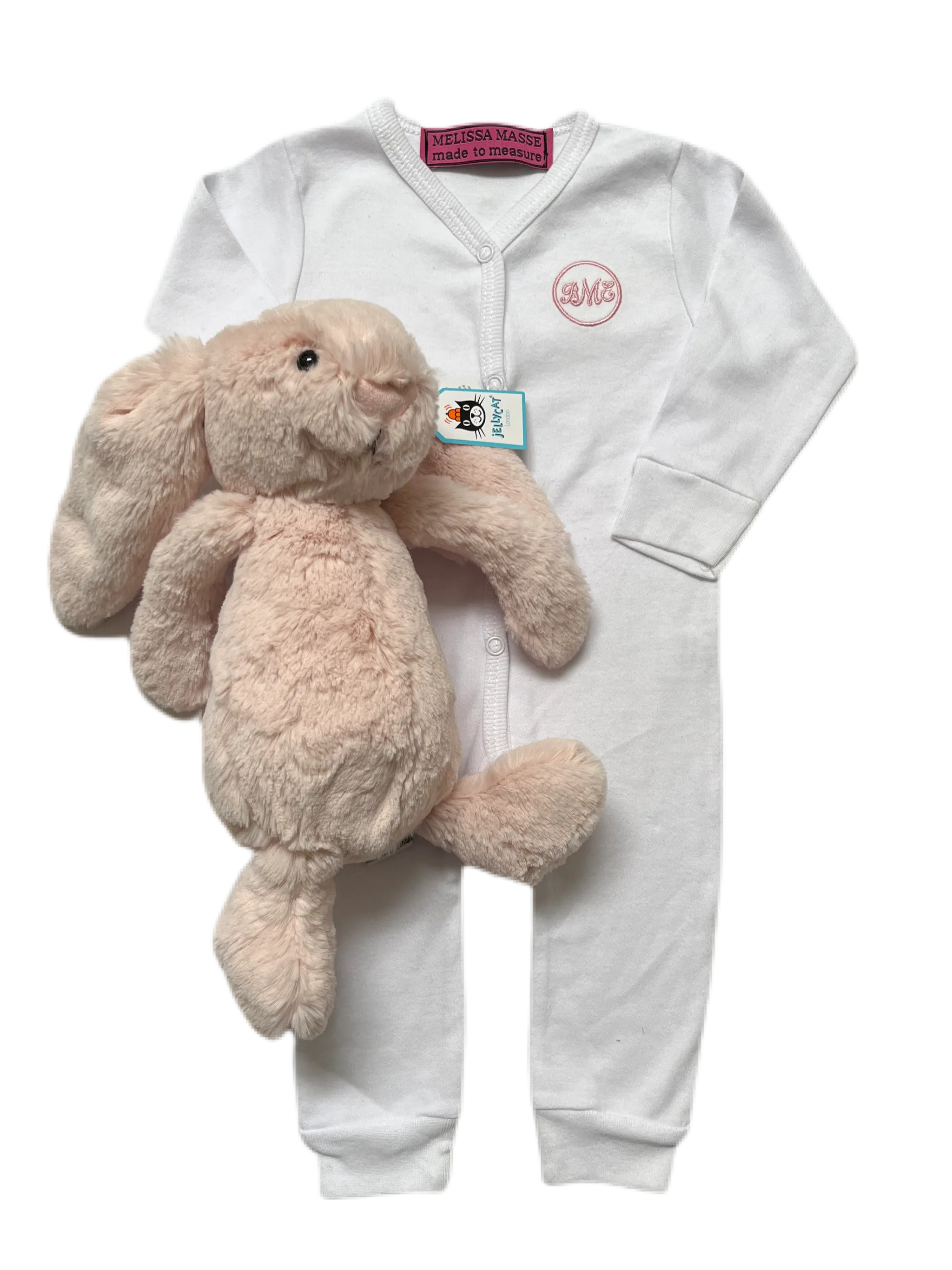 Melissa Masse Plush Blanket, Onsie & Jellycat set