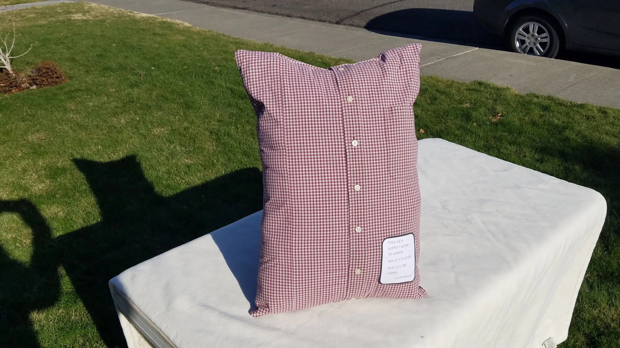 Memory Pillows , Keepsake Pillow, T Shirt Pillow