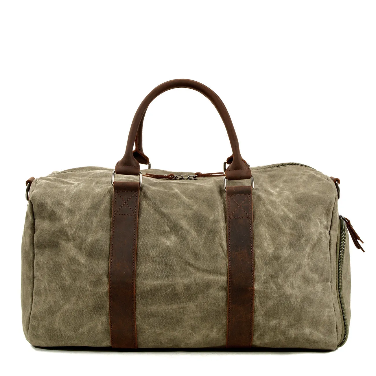 Men's Canvas Leather Bags for Traveling 6061