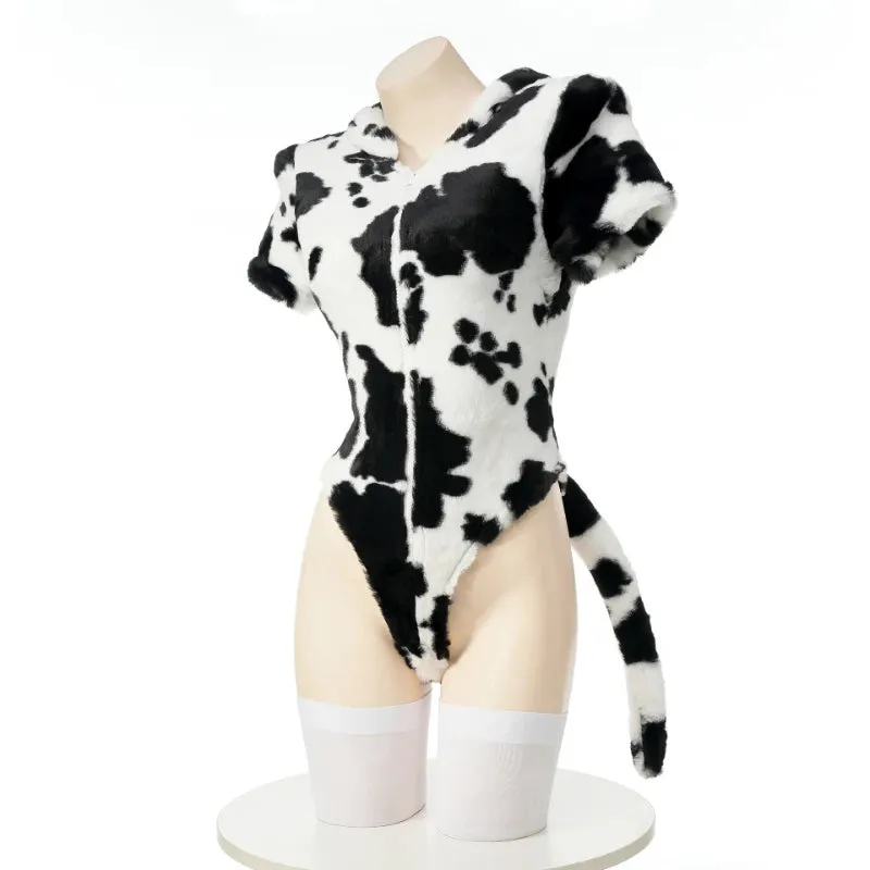 Milky Moo Plush Cow Onesie