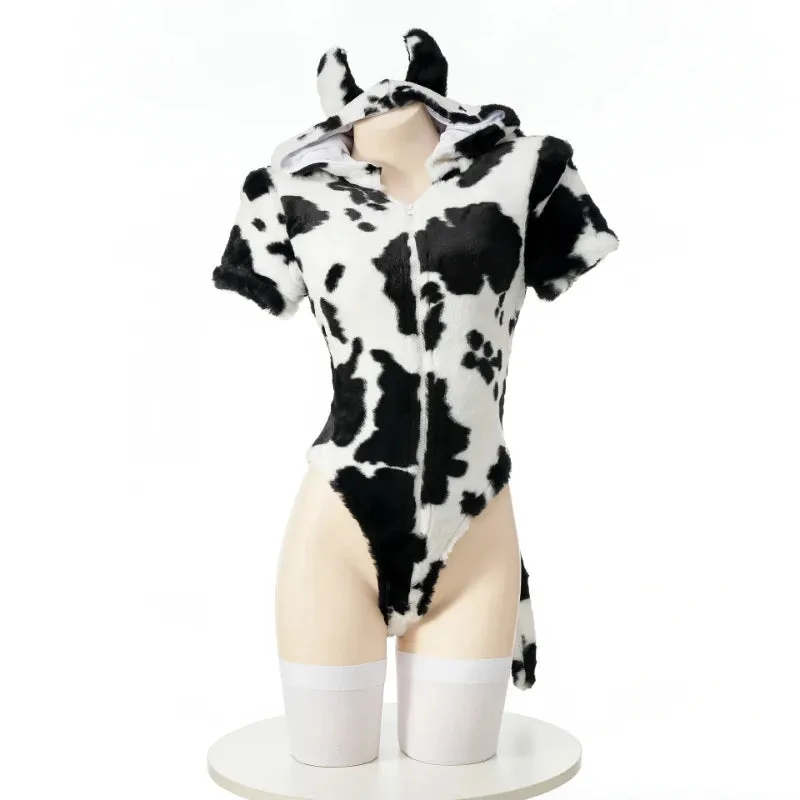 Milky Moo Plush Cow Onesie