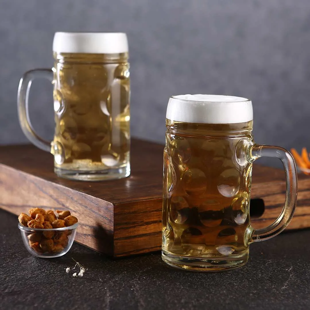 Modena Beer Mug 500 Ml (Set Of 2)