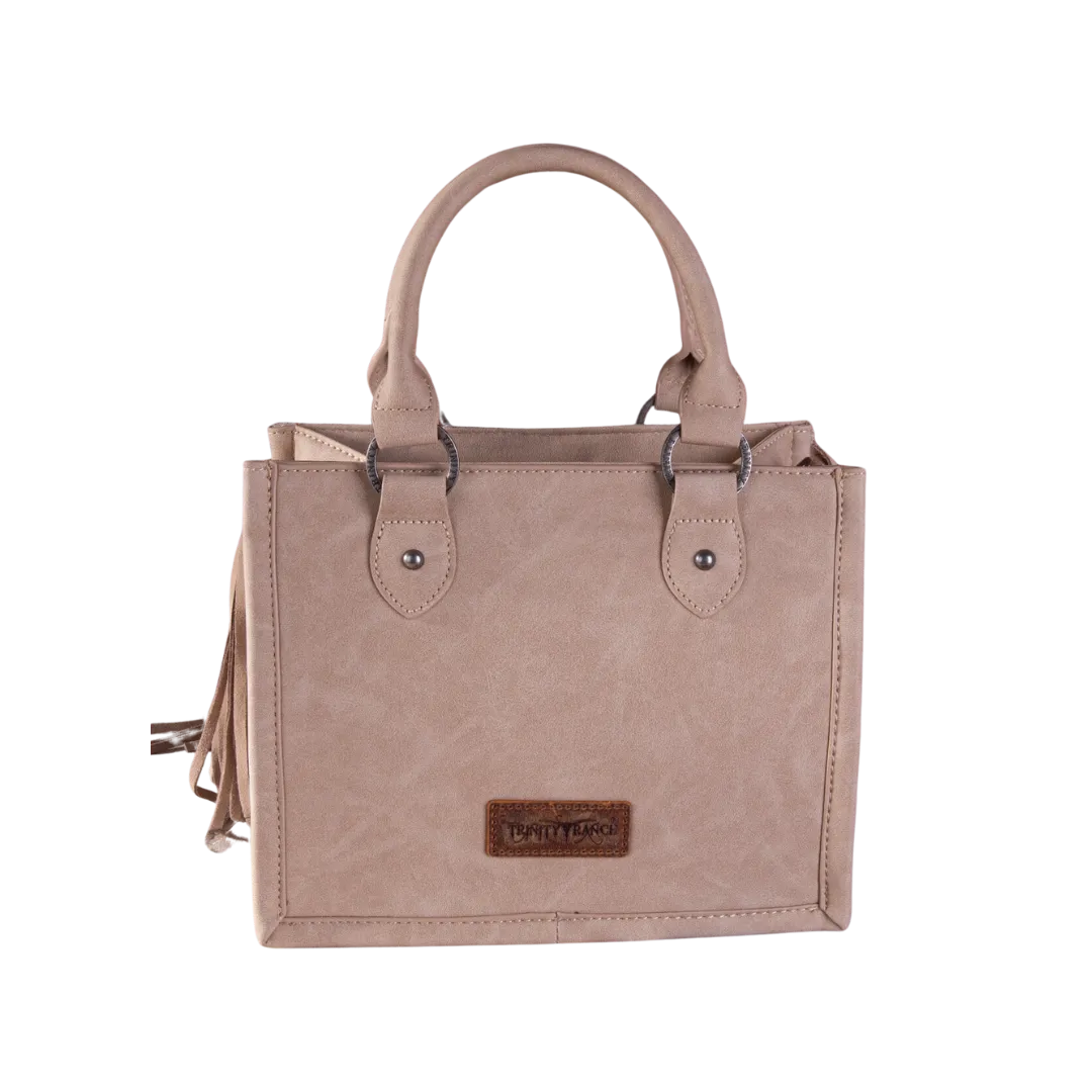 Montana West Women's Wrangler Hair On Cowhide Tote Khaki Crossbody