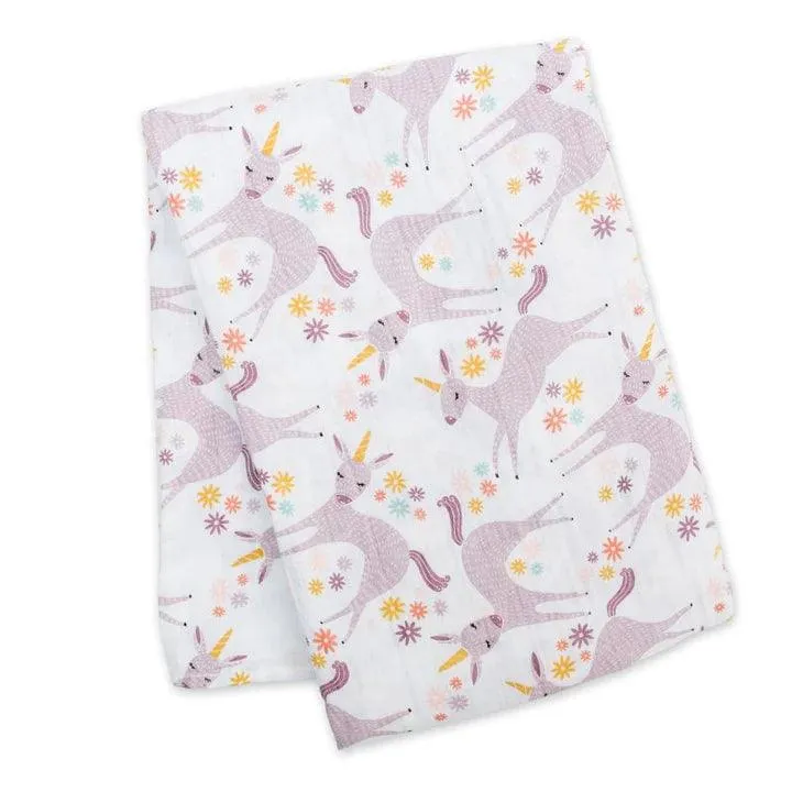 Muslin Swaddle - Modern Unicorn