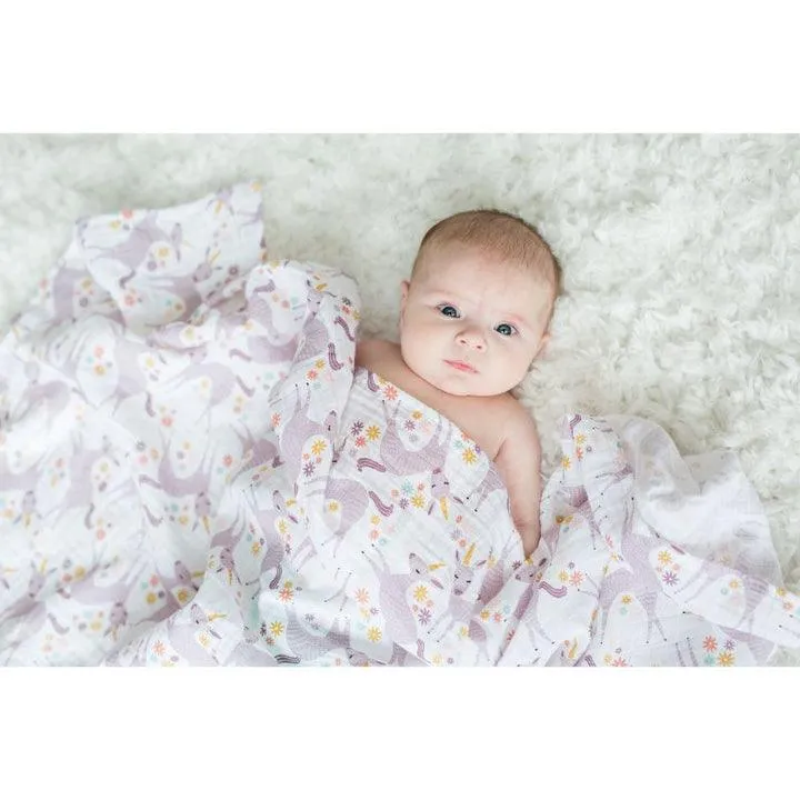 Muslin Swaddle - Modern Unicorn