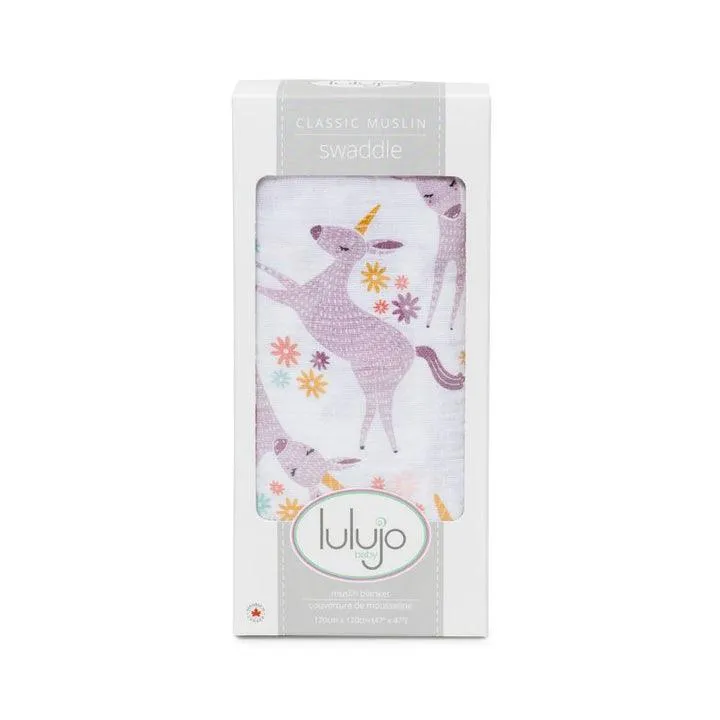 Muslin Swaddle - Modern Unicorn