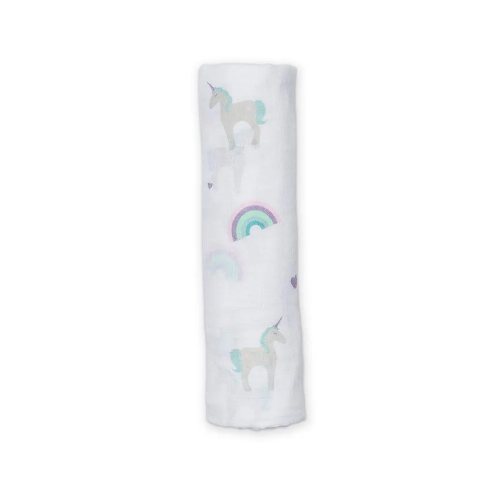 Muslin Swaddle - Rainbows & Unicorns