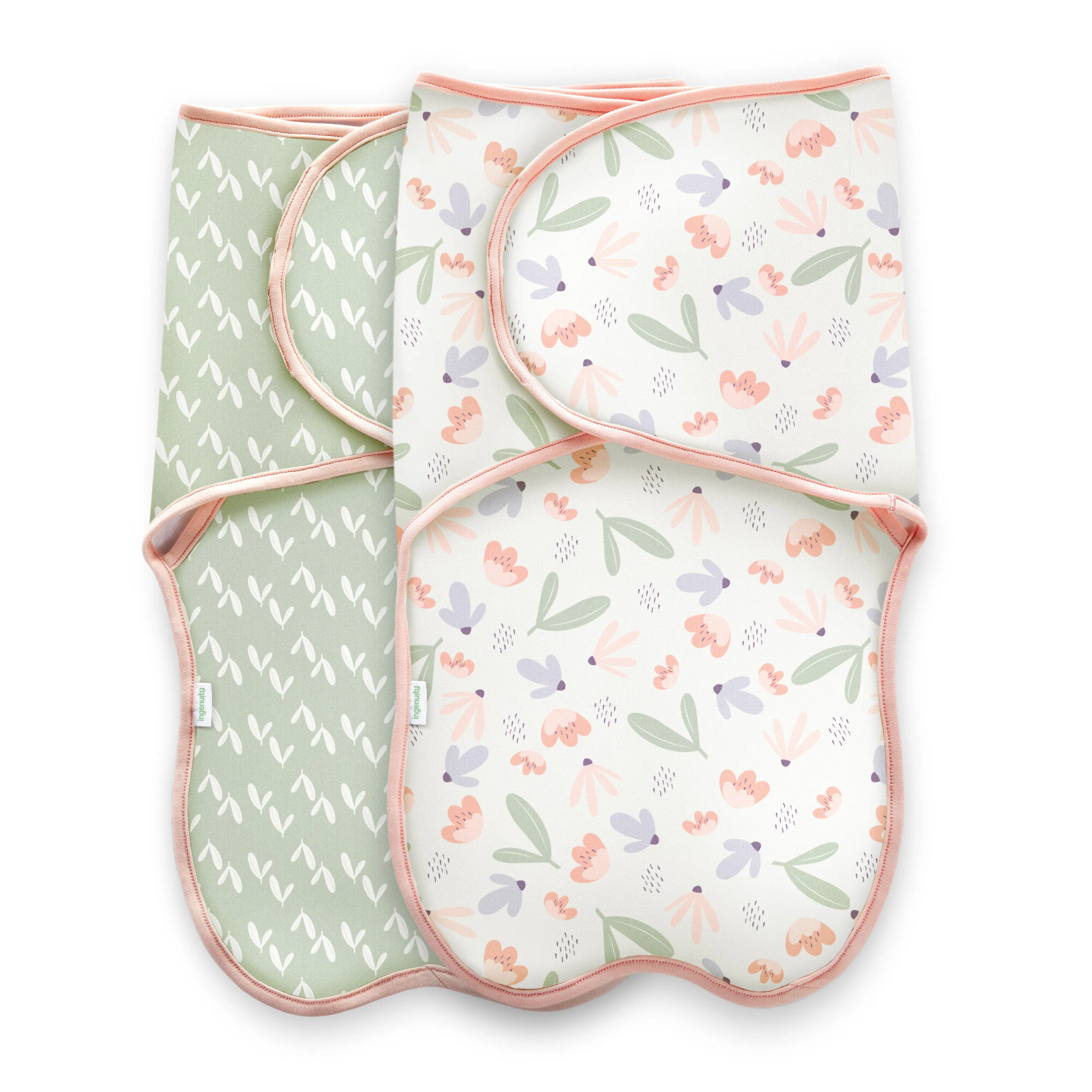 Naps & Nights Adjustable Easy-Wrap Baby Swaddle Set - Posy