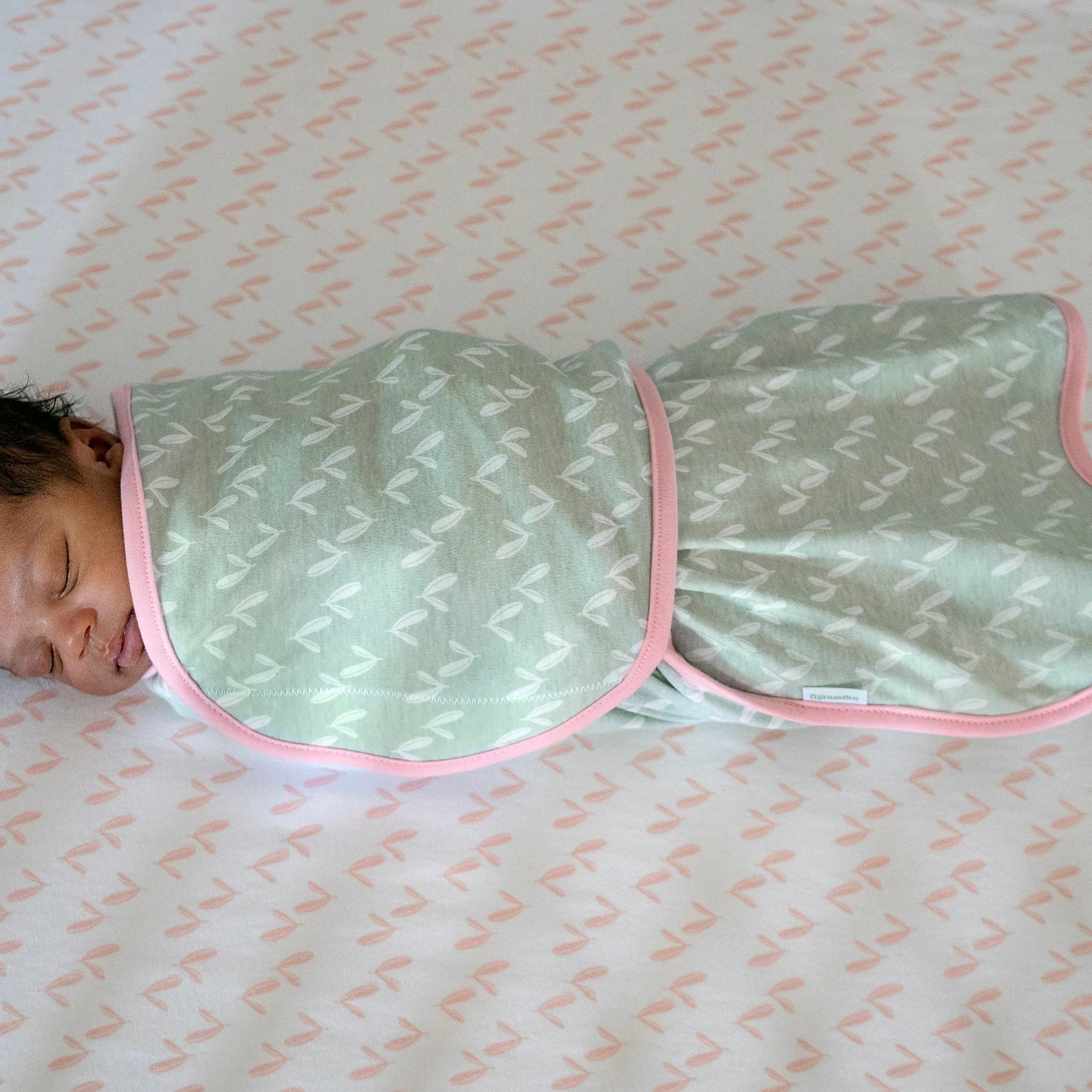 Naps & Nights Adjustable Easy-Wrap Baby Swaddle Set - Posy