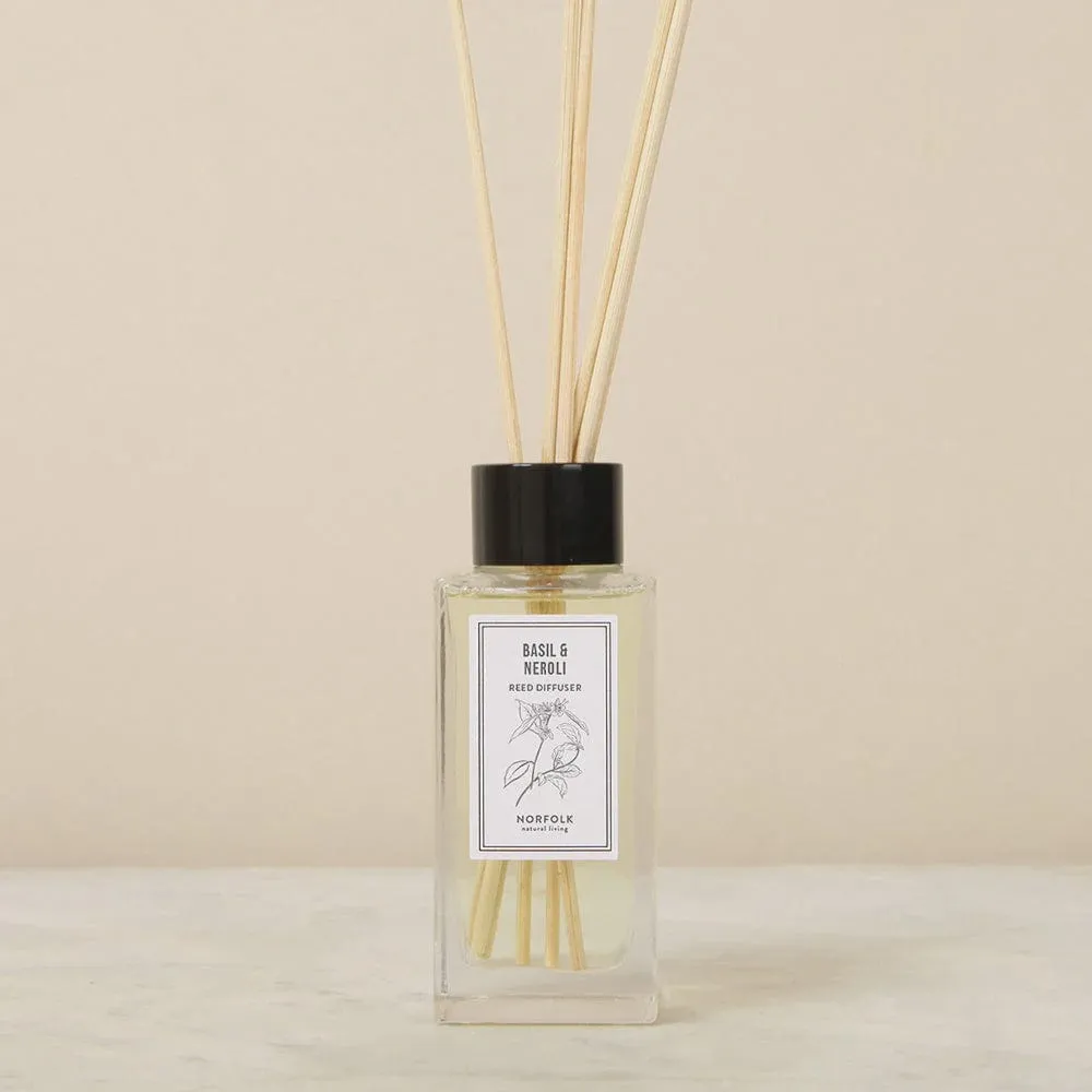 Norfolk Natural Living Basil & Neroli Reed Diffuser