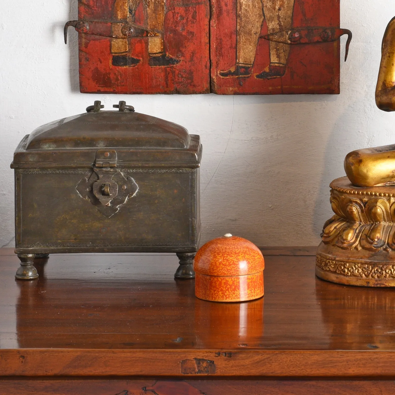 Old Brass Indian Casket - Early 18th Century