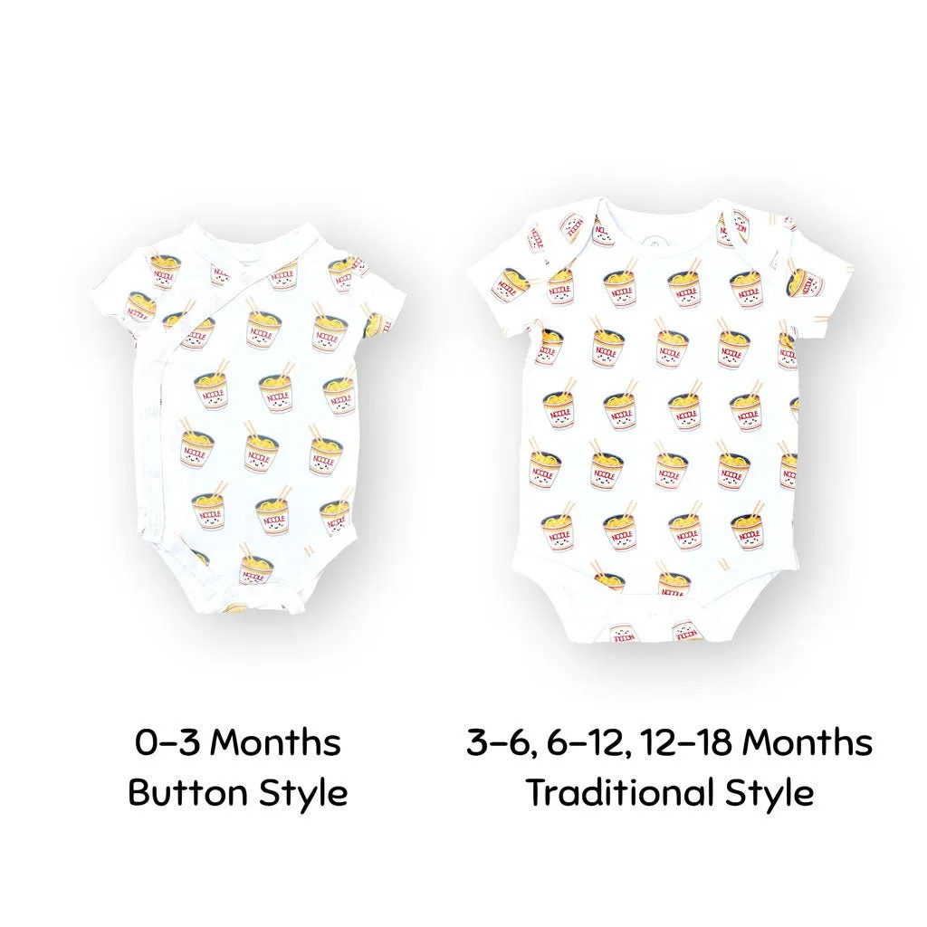 Organic Cotton Baby Onesie - Cup Noodle