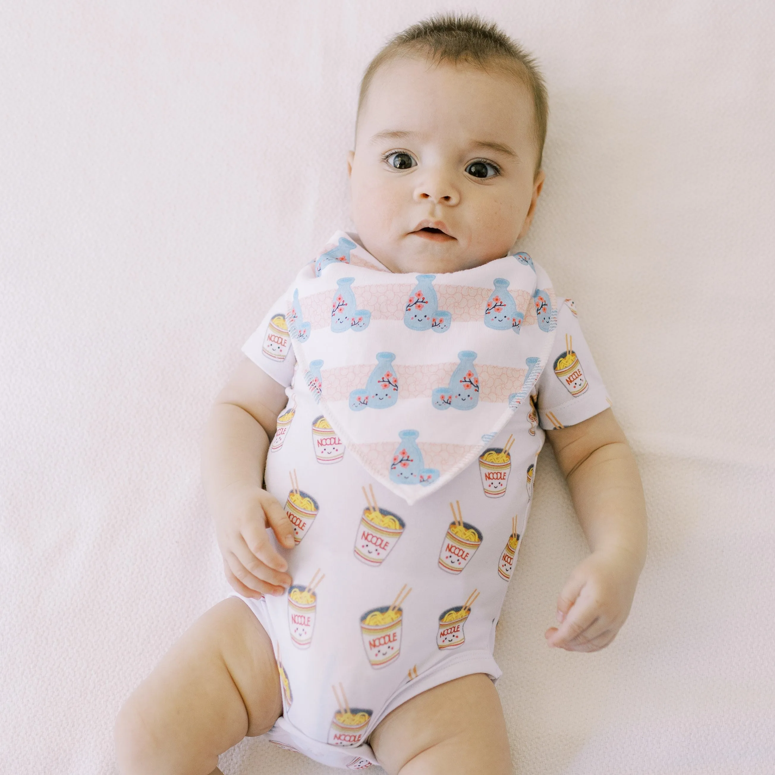 Organic Cotton Baby Onesie - Cup Noodle