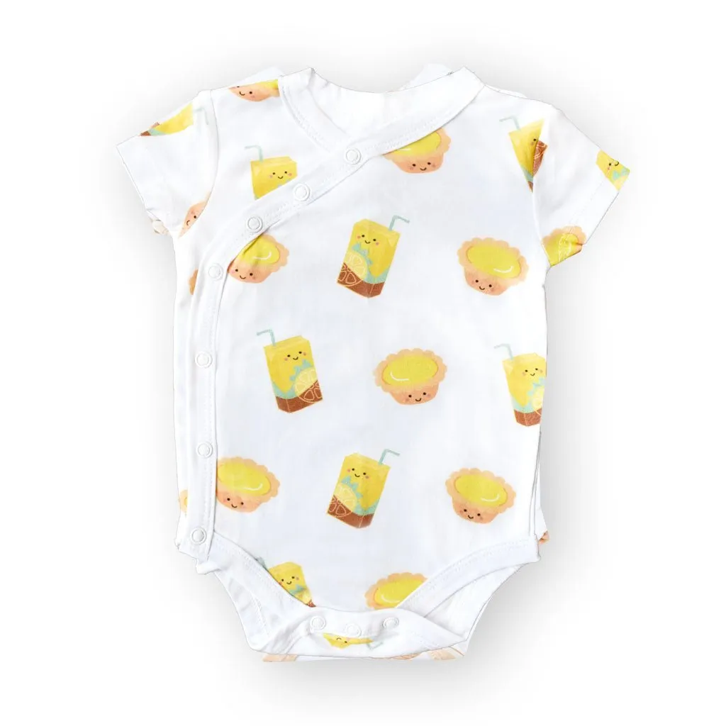 Organic Cotton Baby Onesie - Lemon Tea   Egg Tart