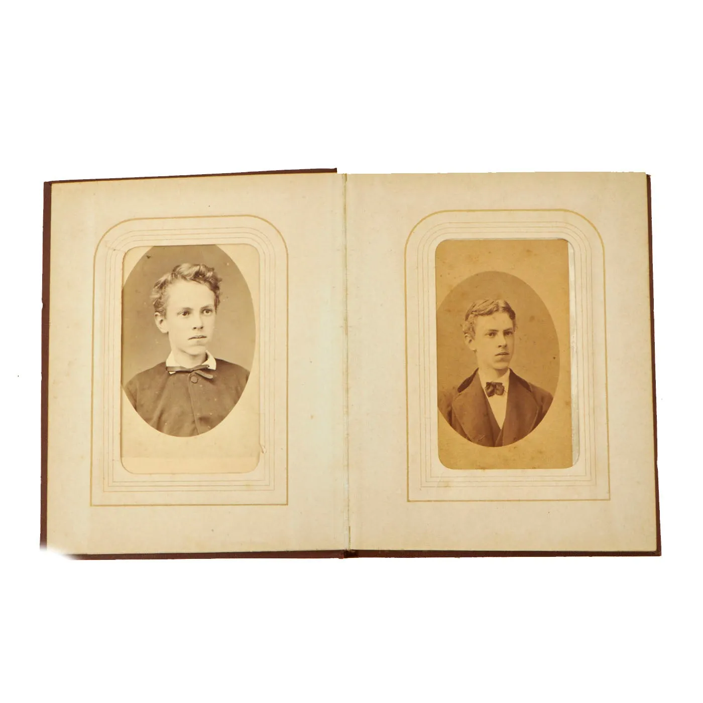 Original Dutch 19th Century Soldier Photo Album - Portraits Taken Showing Progression Over Decades