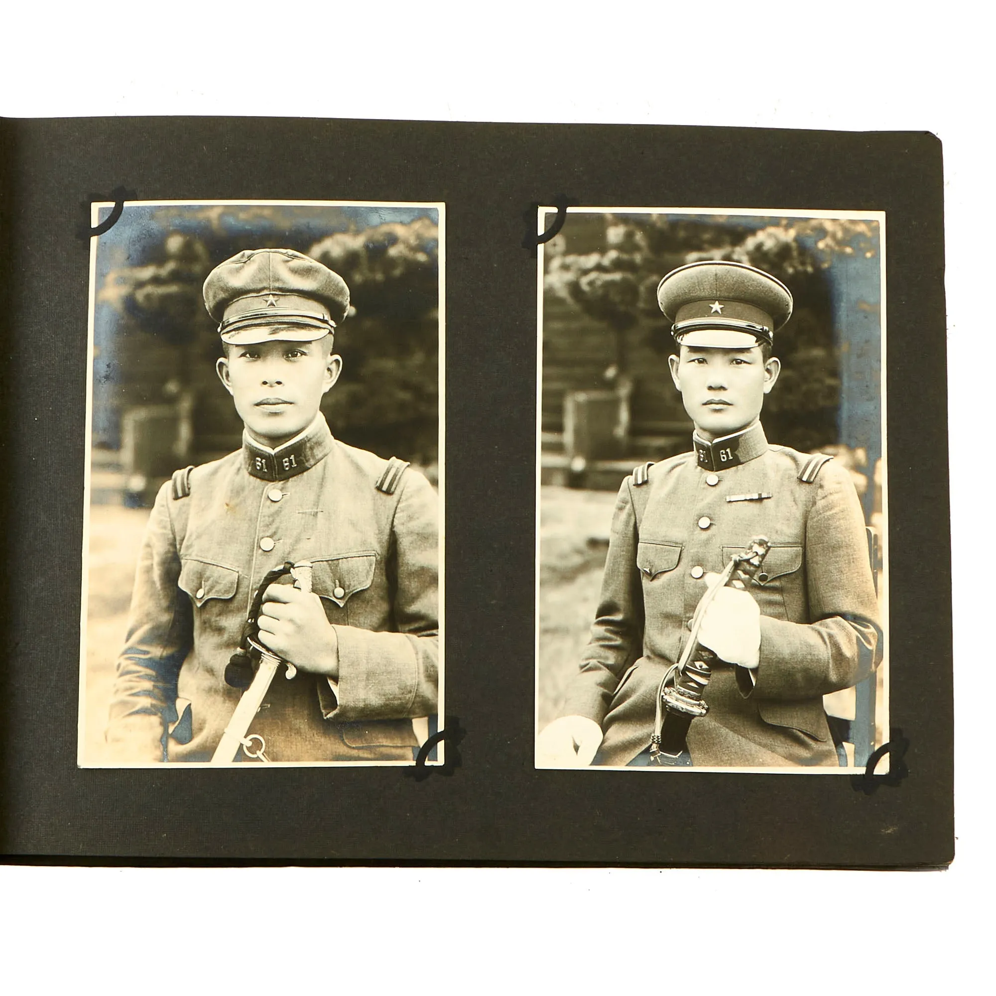 Original Imperial Japanese Invasion of Manchuria Era 61st Infantry Regiment “Memories” Unit Photo Album - 75 Photos