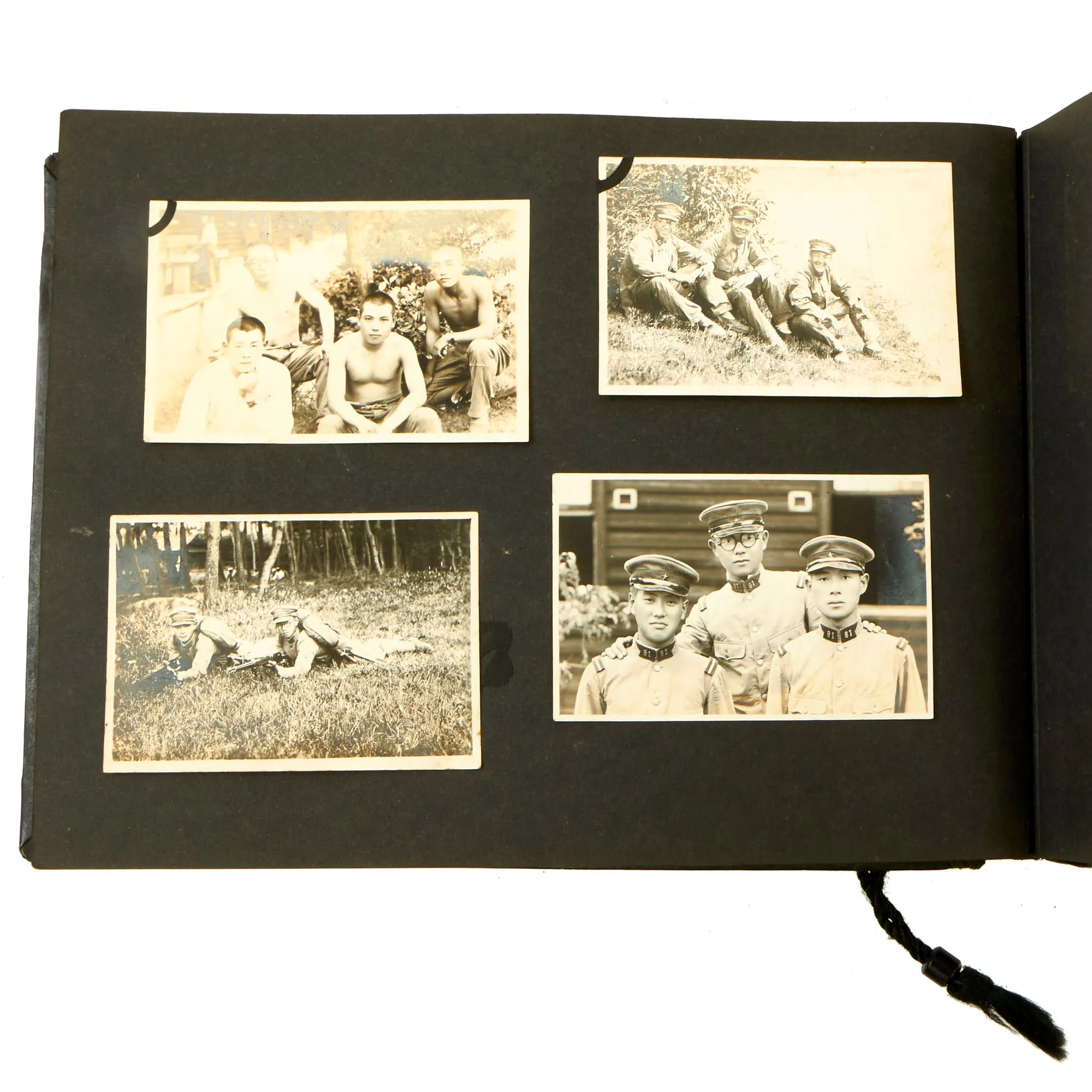 Original Imperial Japanese Invasion of Manchuria Era 61st Infantry Regiment “Memories” Unit Photo Album - 75 Photos