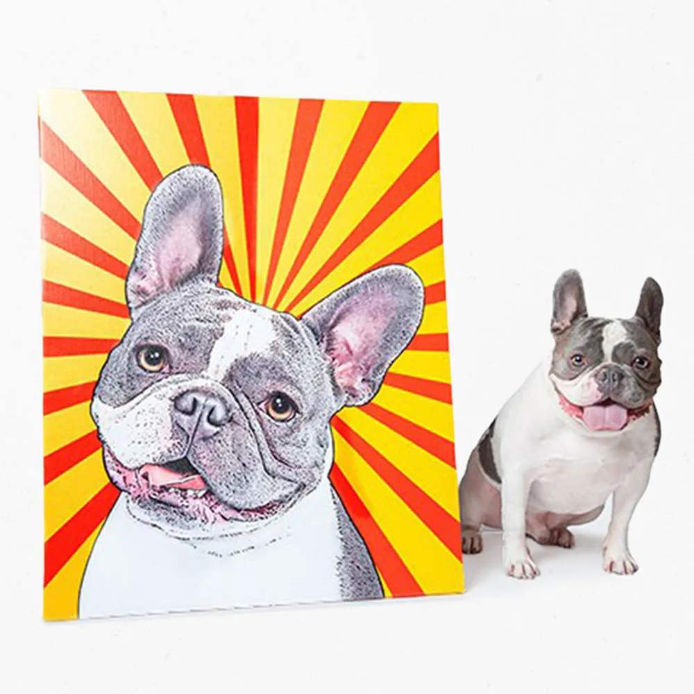 Original Pet Pop Art Canvas Wrap