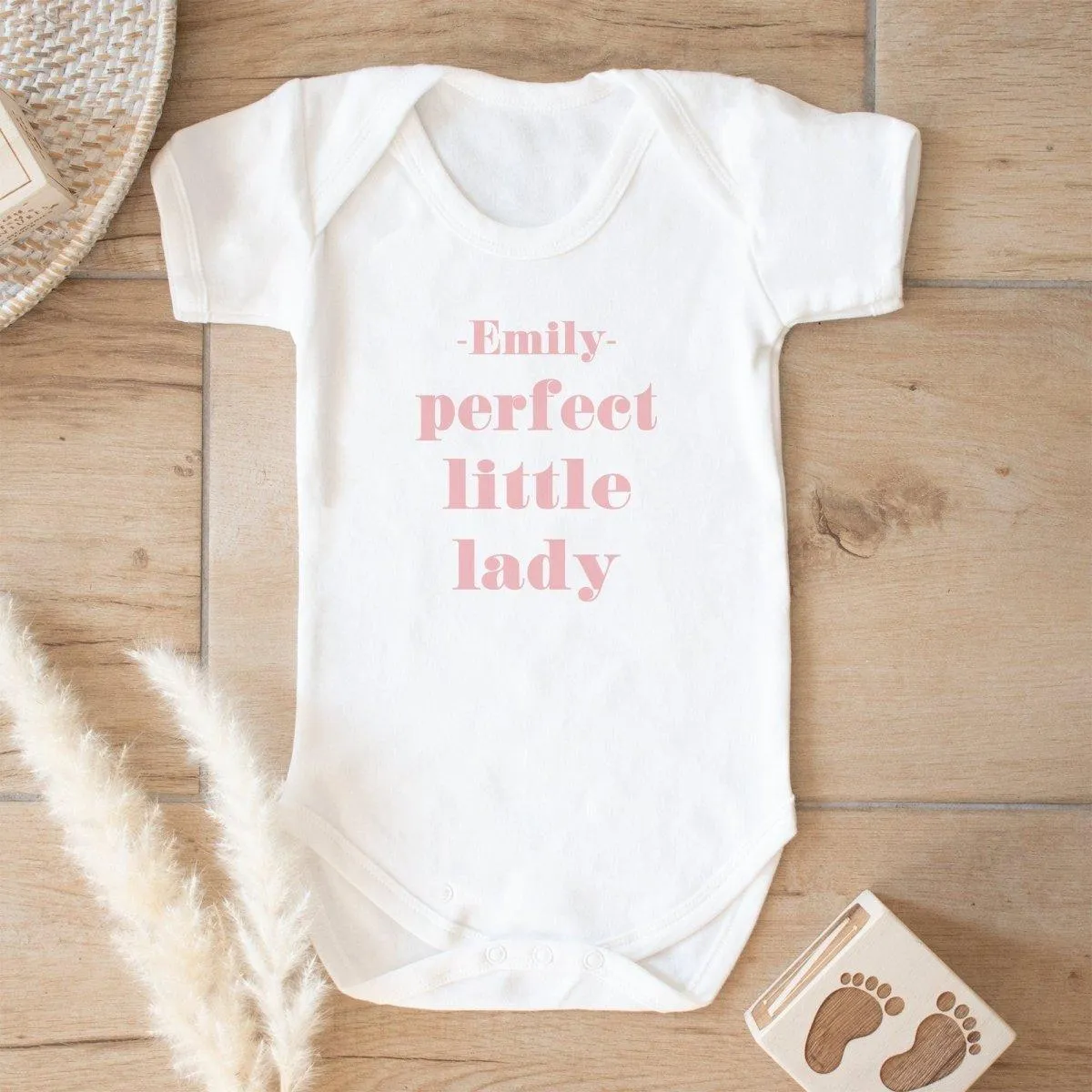 Personalised Baby Girl New Arrival Vest, New Baby Girl Gift, Baby Bodysuit, Name Baby GROW, New Baby Gift, Baby Shower Present, Clothing