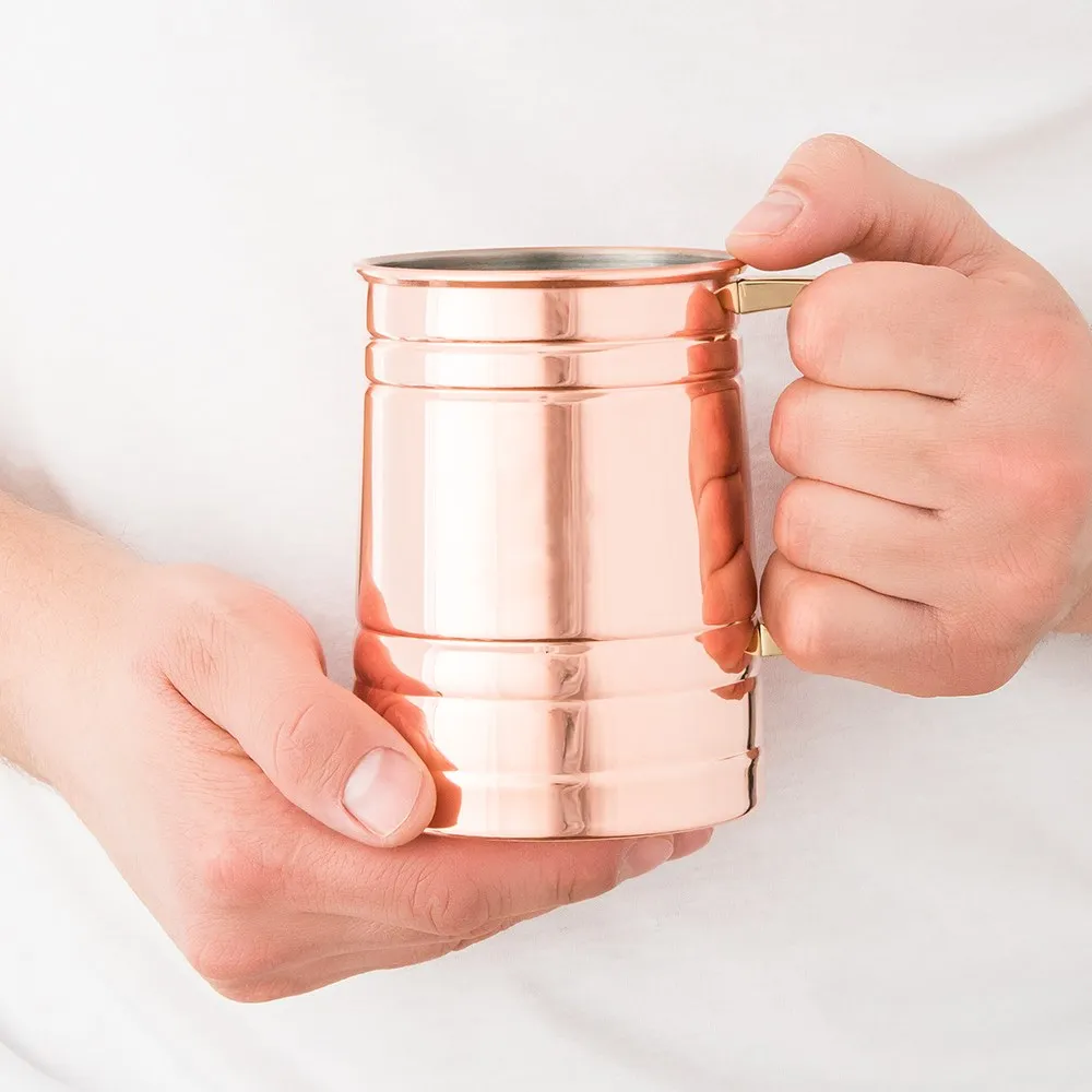 PLAIN COPPER MOSCOW MULE DRINK STEIN