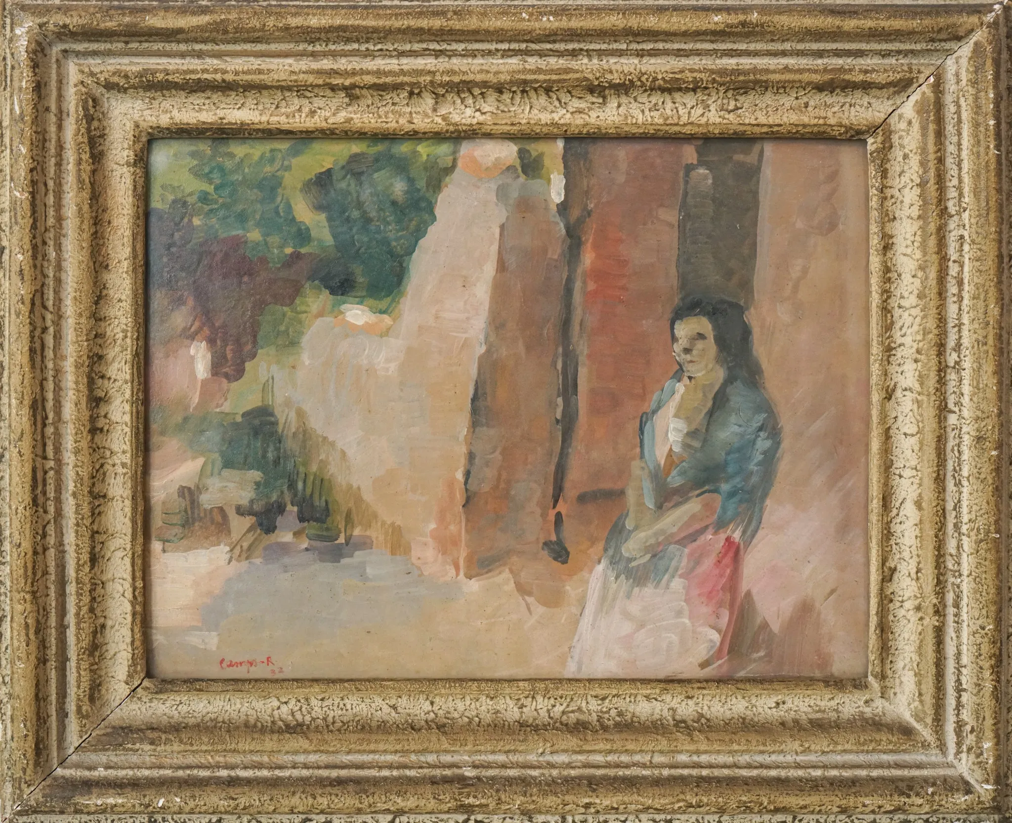 Plein air - Impressionist - Study of a lady