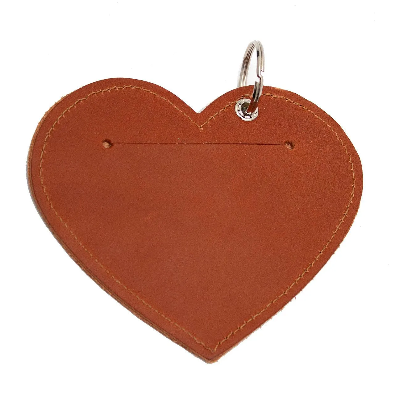 Poo Pouch Heart 'Brown Leather'