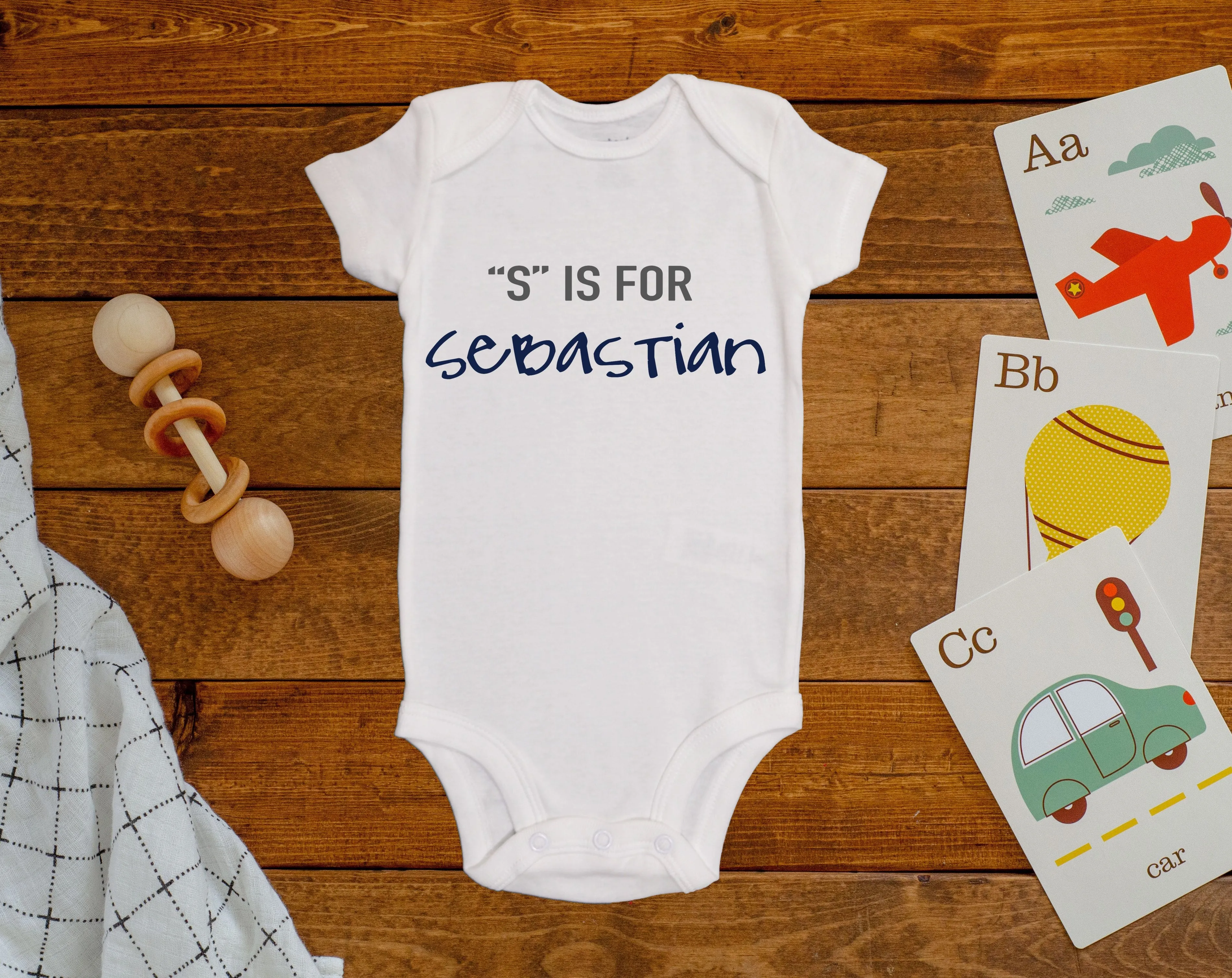 S Is For Sebastian Onesie©/Bodysuit