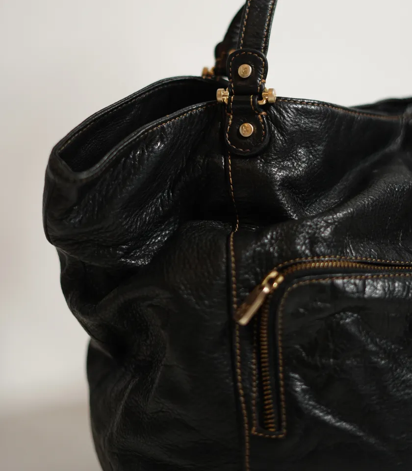 Sable Circle Leather Bag