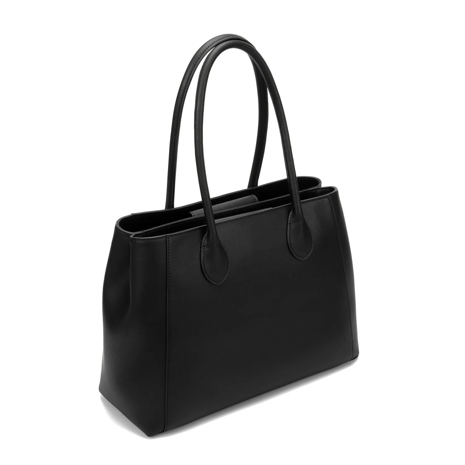 Selena Genuine Leather Handbag (Black)