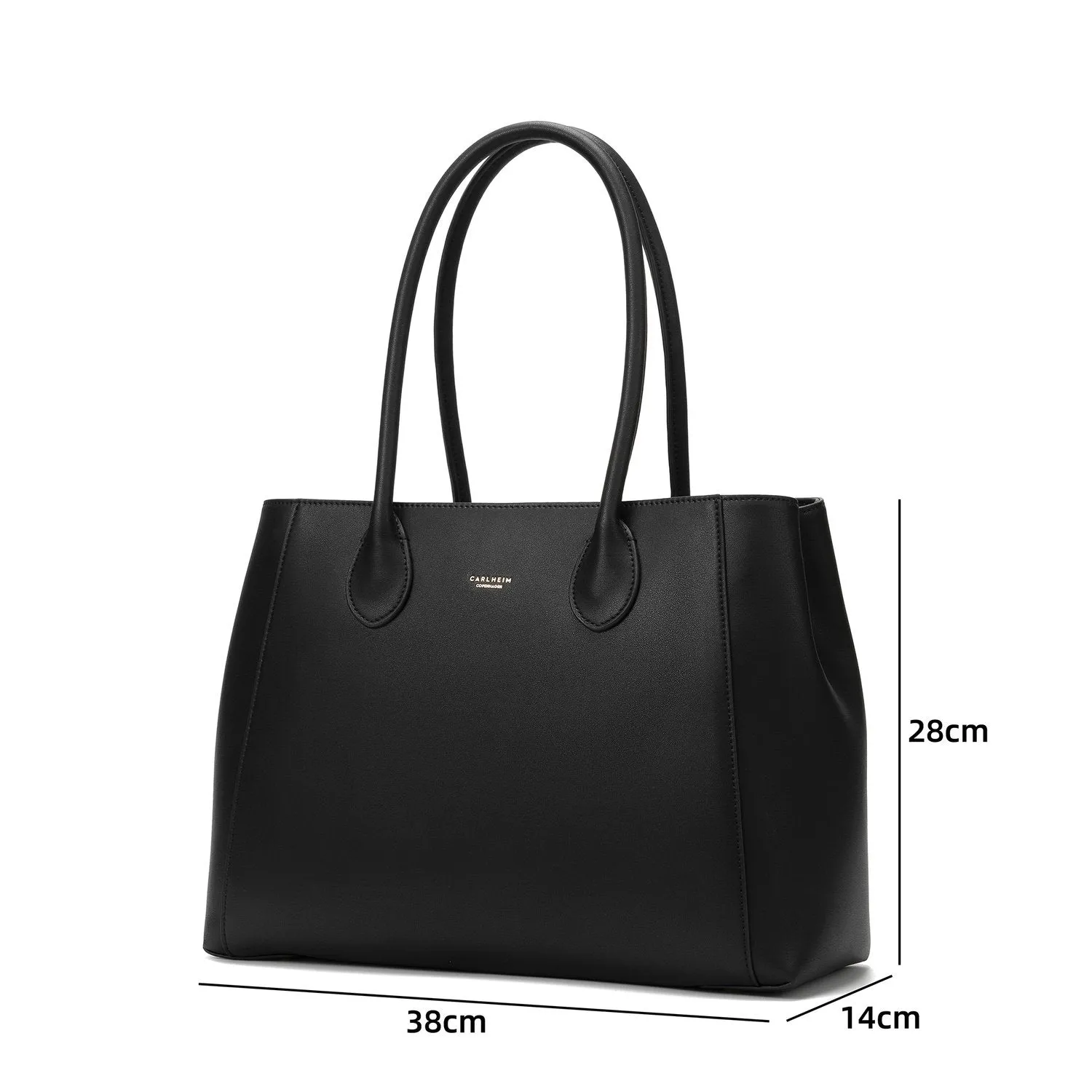 Selena Genuine Leather Handbag (Black)