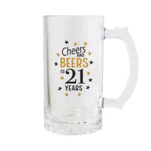 Sip Celebration 21st Beer Glass