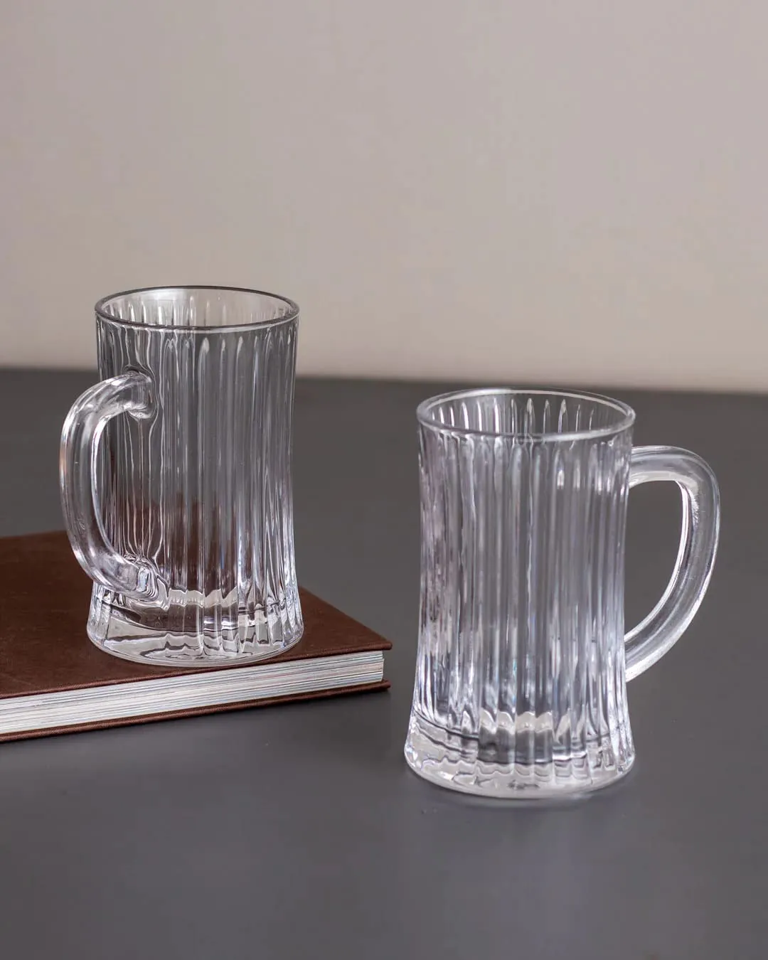 STRIPED BEER MUG - SET OF 6