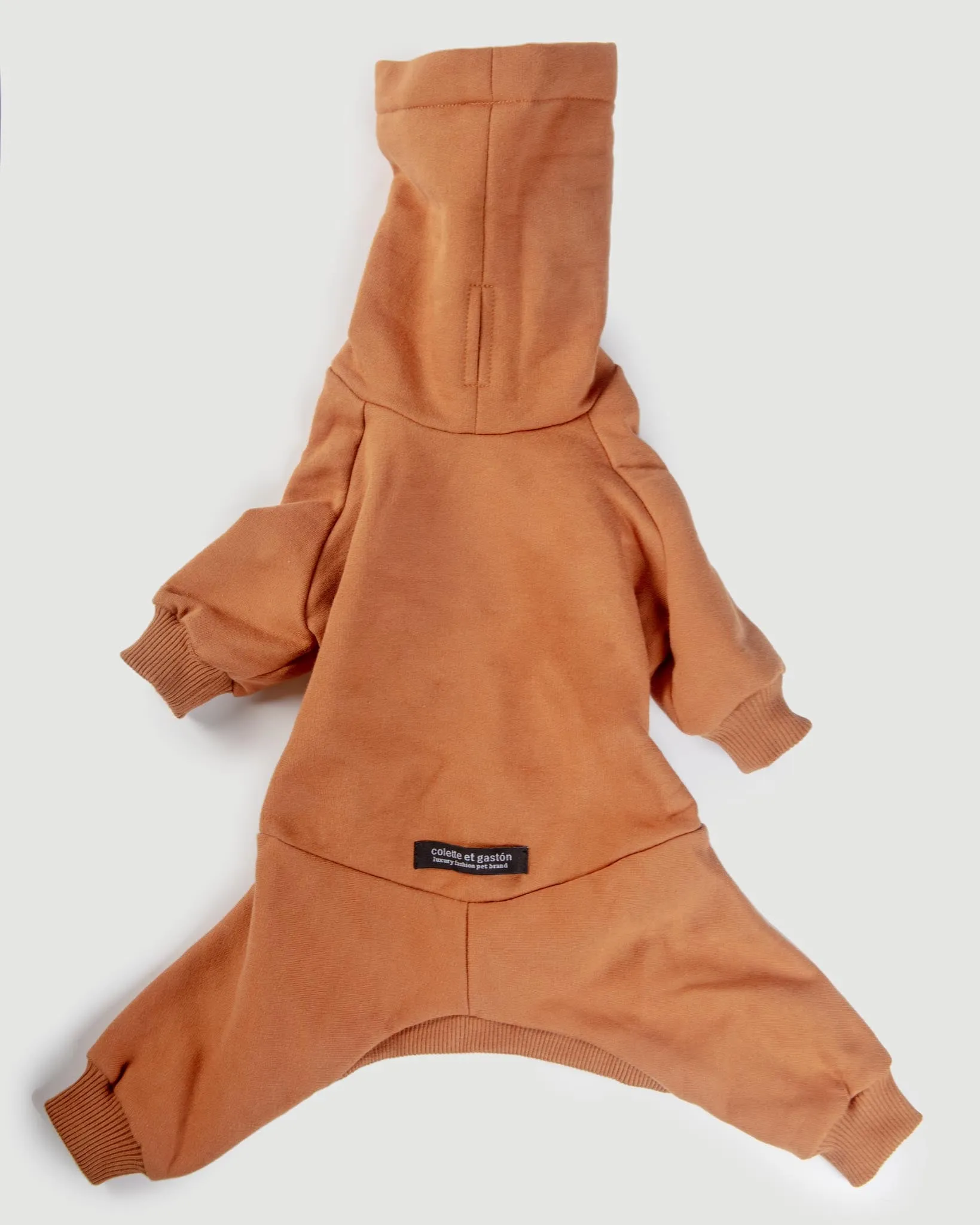 Sweatsuit Onesie for Dogs in Camel