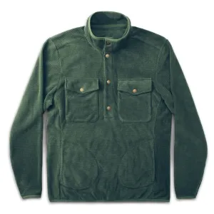 The Pack Pullover in Olive Polartec Fleece