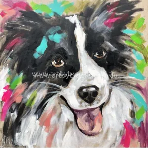 Tillie  - pet portrait 60x60 cm