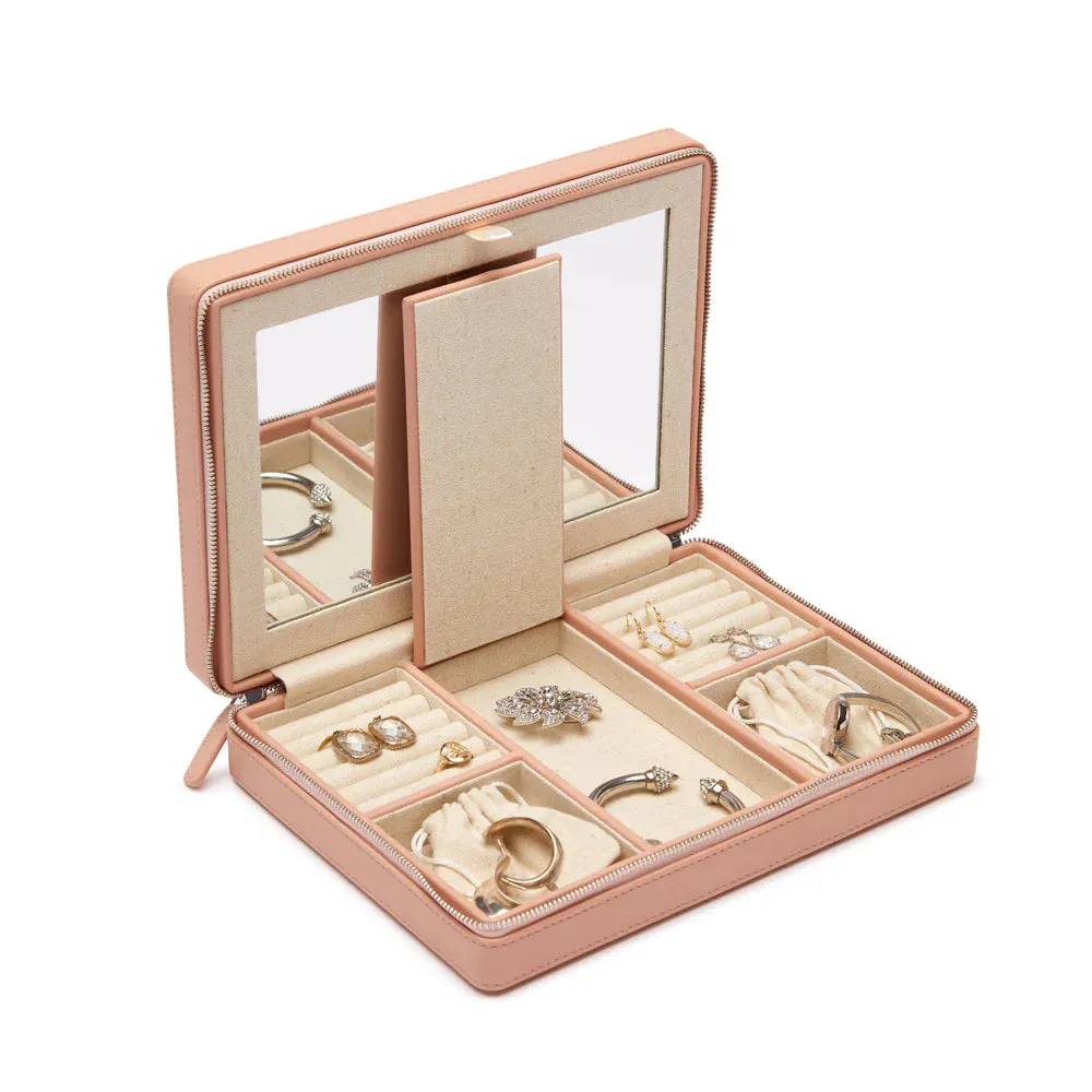 Travel Jewelry Case Large Blush